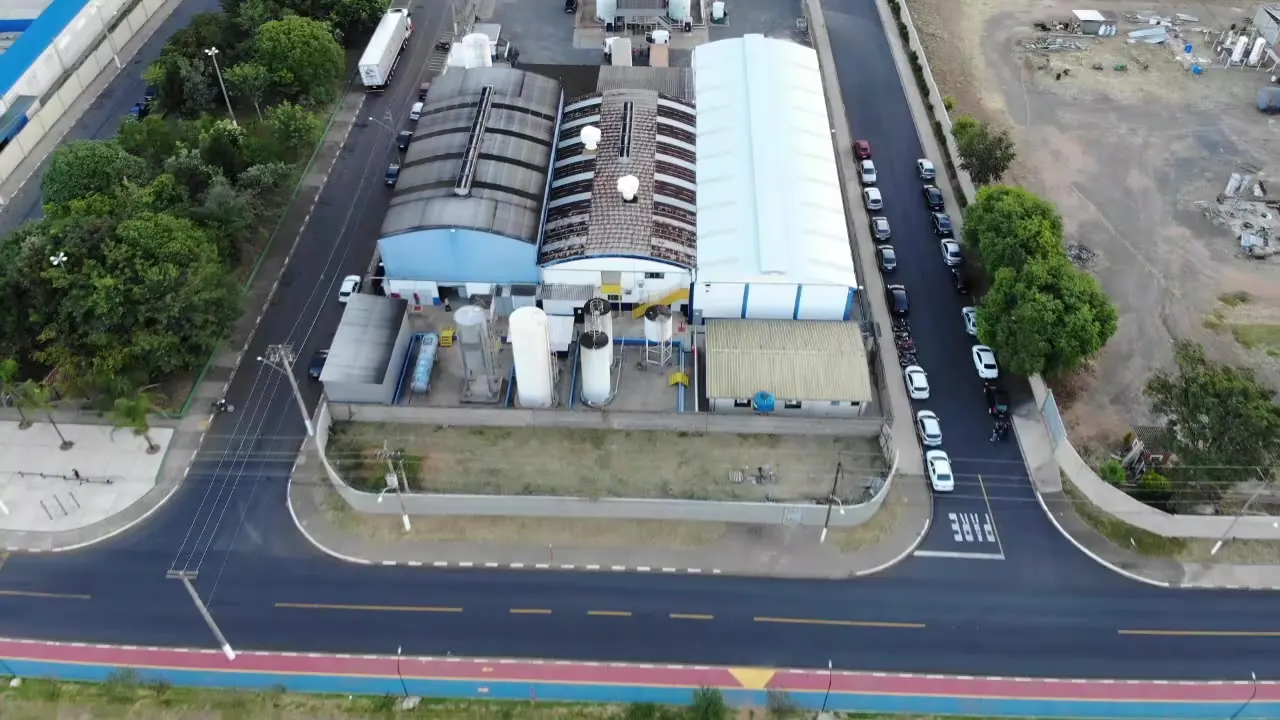 Unidade produtiva da Callamarys em Ibaté/SP, vista aérea